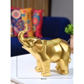 Radiant Elephant Decor Object - Golden Gleam