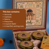 Rakhi Box: Forever Linked | Raw Almonds, Cashews, Raisins, Pistachios - 600g