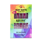 Recode Silky Matte Mini Liquid Lipsticks - 12.50 ml  (1.25ml x 10)