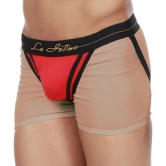 La Intimo - Red Cotton Mens Thongs ( Pack of 1 ) - L