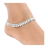 AanyaCentric - Silver Anklets ( Pack of 1 ) - Silver