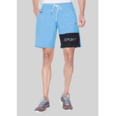 LEEBONEE - Light Blue Polyester Men's Shorts ( Pack of 1 ) - None