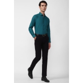 Men Green Slim Fit Formal Full Sleeves Formal Shirt