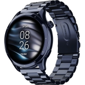 Noise Mettle 1.4'' display, Stainless Steel finish with Metal Strap, Bluetooth Calling Smartwatch Elite Blue