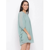 ALL WAYS YOU Polyester Green Fit And Flare Dress - - S