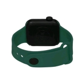 Rhonium Green Silicon Digital Mens Watch