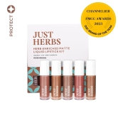 Herb Enriched Matte Liquid Lipstick Travel Size Kit - Set of 5