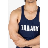 Fuaark - Navy Polyester Slim Fit Mens Tanks ( Pack of 1 ) - None