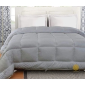 Supersoft Siliconised Mirco Fabric All Season Comforter-Single / Grey