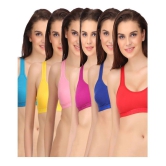 Softskin Poly Cotton Racerback bra - Multi Color - 32B