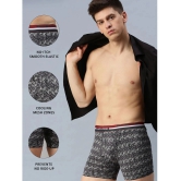 Lux Cozi - Black Cotton Mens Trunks ( Pack of 3 ) - None