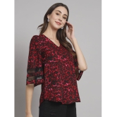 Curvydrobe Wine Polyester Women's A-Line Top ( Pack of 1 ) - None