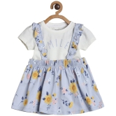 miniklub Blue Cotton Baby Girl Top & Skirt ( Pack of 2 ) - None