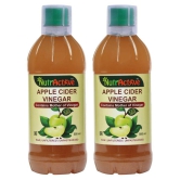 NutrActive Apple Cider Vinegar with Mother of Vinegar 1000 ml Unflavoured Pack of 2