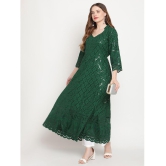 Queenley - Green Cotton Women's Flared Kurti - None