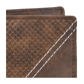 GEEO - Brown Faux Leather Mens Two Fold Wallet ( Pack of 1 ) - Brown