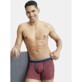 Jockey US63 Men Super Combed Cotton Elastane Printed Trunk - Assorted (Pack of 2 & Prints may vary) - None