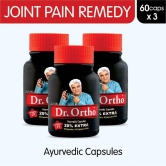 Dr Ortho Joint Pain Relief Capsules 60Caps, Pack of 3 (Ayurvedic Medicine Helpful in Joint Pain, Back Pain, Knee Pain, Neck Pain) - Ayurvedic Capsules