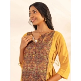 Janasya Yellow Crepe Maternity Kurta Single - 3XL