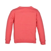 Plum Tree Girls Always Bright Round neck Pullover Sweatshirt - Coral - None