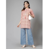 Stylum Cotton Printed Straight Womens Kurti - Pink ( Pack of 1 ) - None