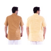 DESHBANDHU DBK - Multi Cotton Mens Regular Kurta ( Pack of 2 ) - None