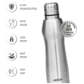 Milton Elate 1000 Stainless Steel Water Bottle, Set of 2, 880 ml Each, Silver - Silver