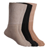 Texlon - Multicolor Terry Women''s Thumb Socks ( Pack of 3 ) - None