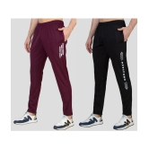 Zeffit - Multicolor Lycra Mens Trackpants ( Pack of 2 ) - None