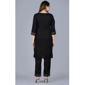 SIPET - Black Straight Rayon Women's Stitched Salwar Suit ( Pack of 1 ) - None