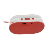 hitage BT-5.0 Crystal 5 W Bluetooth Speaker Bluetooth V 5.0 with USB,SD card Slot Playback Time 24 hrs Red - Red