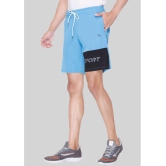 LEEBONEE - Light Blue Polyester Men's Shorts ( Pack of 1 ) - None