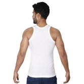 Dailywear Cotton Sleeveless White Vests (Combo OF 10)