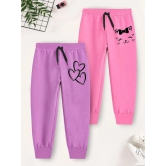 Trampoline Pack of 2 Girls Cotton Blend Trackpants ( Colors ) - None