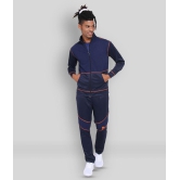 OFF LIMITS - Navy Blue Polyester Regular Fit Colorblock Mens Sports Tracksuit ( Pack of 1 ) - XL