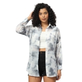 FUNDAY FASHION Women Tie-Dye Casual Long Relaxed Fit Shirt