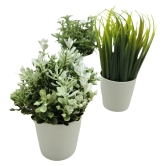 Small Artificial Herbs Potted Plant | Set of 3