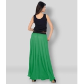 Sttoffa - Green Georgette Womens A-Line Skirt ( Pack of 1 ) - 44