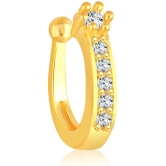 VIVASTRI Cubic Zirconia Gold-plated Plated Alloy Nathiya - Golden