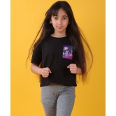 PLANET BLACK SUMMER GIRLS T-SHIRT - BLACK-1-2 YEARS / 1N / BLACK