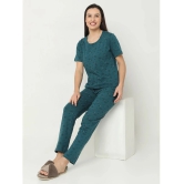 Smarty Pants Green Cotton Womens Nightwear Nightsuit Sets ( Pack of 1 ) - None