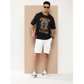 Difference of Opinion Cotton Oversized Fit Printed Half Sleeves Mens T-Shirt - Black ( Pack of 1 ) - None