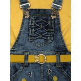 Zadmus - Yellow Denim Girls Dungarees ( ) - None