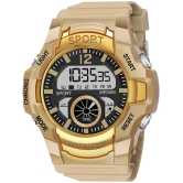 Hala Beige Resin Digital Mens Watch