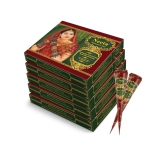 Neeta Mehendi Cones for Hand Desgning & Wedding, Bridal Mehandi Cone Reddish Brown Color 12 Pcs in 1 Box (Pack of 5)