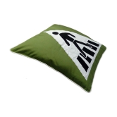 Hugs'n'Rugs Single Cotton Green Cushion Cover (40 x 40 cm) - Green