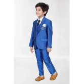 DKGF Fashion - Royal Blue Polyester Boys Suit ( Pack of 1 ) - None