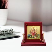 24K Gold Plated Goddess Durga Customized Photo Frame For Corporate Gifting