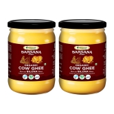 Organic Bilona Cow Ghee Glass Jar Pack of 2,( 500mlx2 ( 500ml | Barsana Magic Bilona Ghee Made by Natural Bilona Process | Pure Organic Grassfed Healthy Ghee | Certified by International Organic Standard | Pesticide, Chemical Free