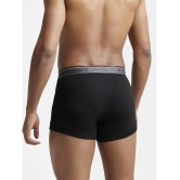 Jockey 8009 Men Super Combed Cotton Rib Solid Boxer Brief - Black - None